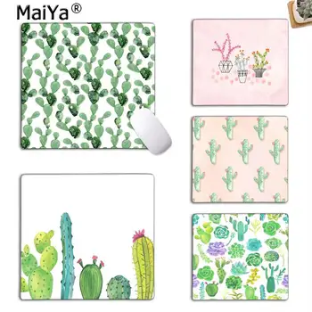 

MaiYa Top Quality Cactus Watercolor gamer play mats Mousepad Top Selling Wholesale Gaming Pad mouse