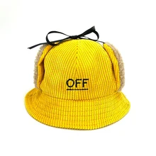 Детская шапка в рыбацком стиле; Новинка; сезон осень-зима; теплая шапка с вышивкой; вельветовые шапки с защитой ушей; шерстяные детские шапки для рыбаков; TG0092