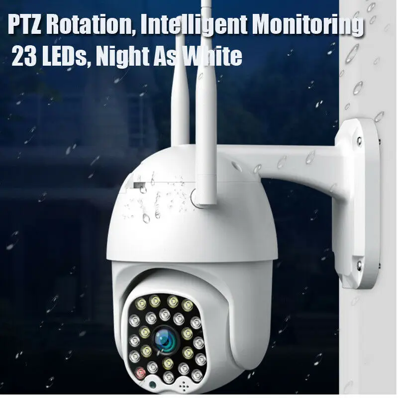 

Wireless Wifi IP 5MP 1080P PTZ 23LED Outdoor Speed Dome Security Camera Pan Tilt 5X Digital Zoom Network CCTV Surveillance