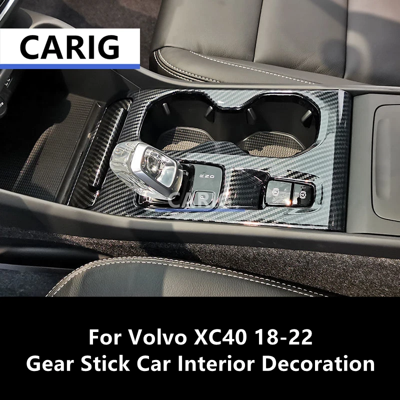 Per Volvo Xc40 18-22 Gear Stick Car Interior Decoration Center Control Panel Stick Accessori Decorativi Per Guida A Sinistra