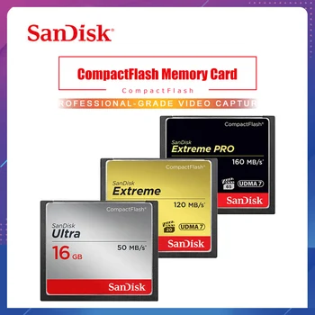 

SanDisk Memory Card 16GB 32GB 64GB 128GB CF card extreme PRO High Speed compact flash card for DSLR and HD Camcorder discount