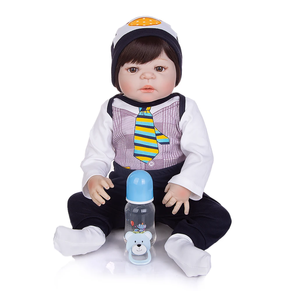 NPK Real 57CM Full Body silicone boy Reborn baby Doll Bath Toy Lifelike  Newborn babies alive Doll Bonecas Bebes Reborn Menino - AliExpress