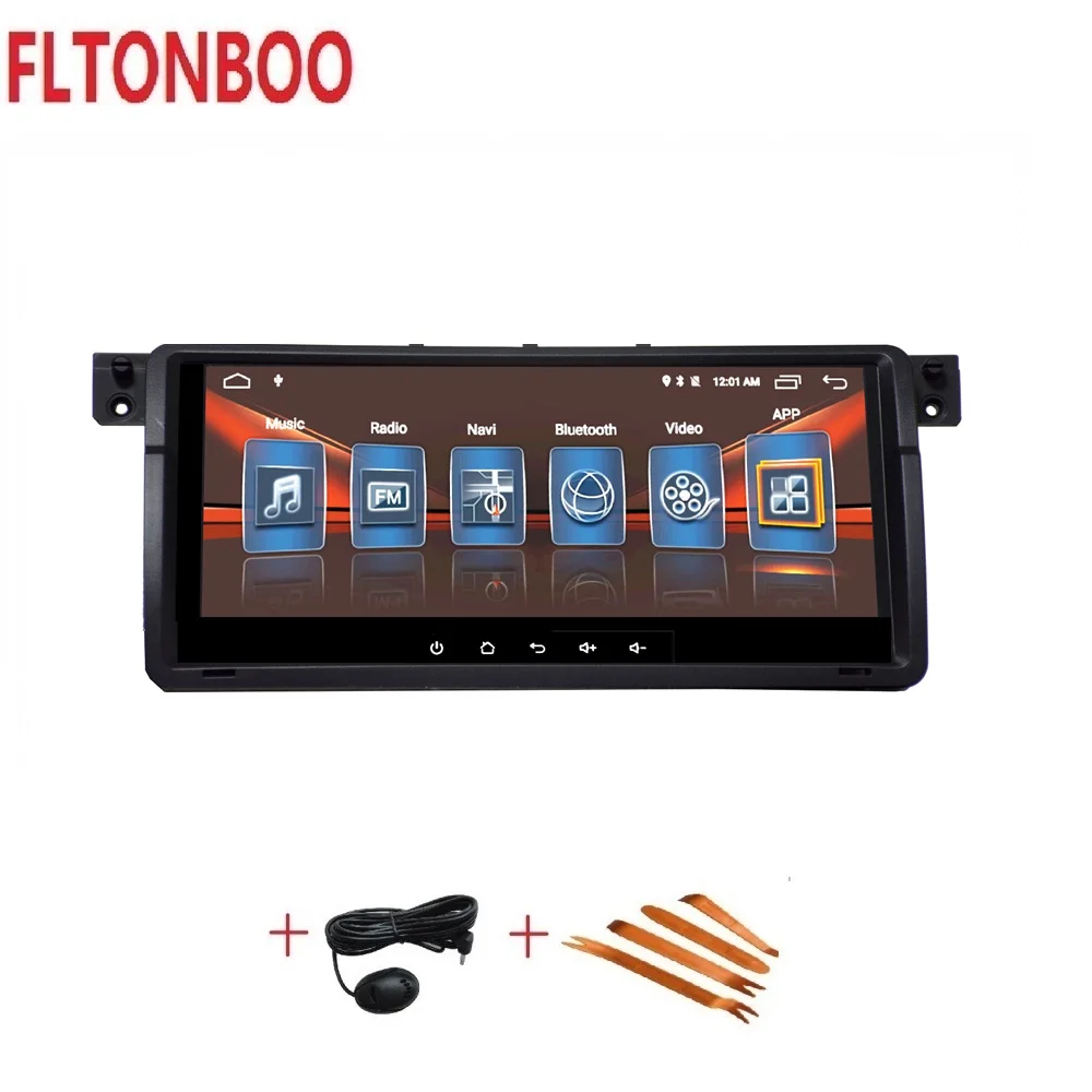 Flash Deal 8.8 inch full touch Android 9 car radio player for  bmw  E46 M3 ,Canbus,bluetooth,steering wheel,16GB  gps navigation 1