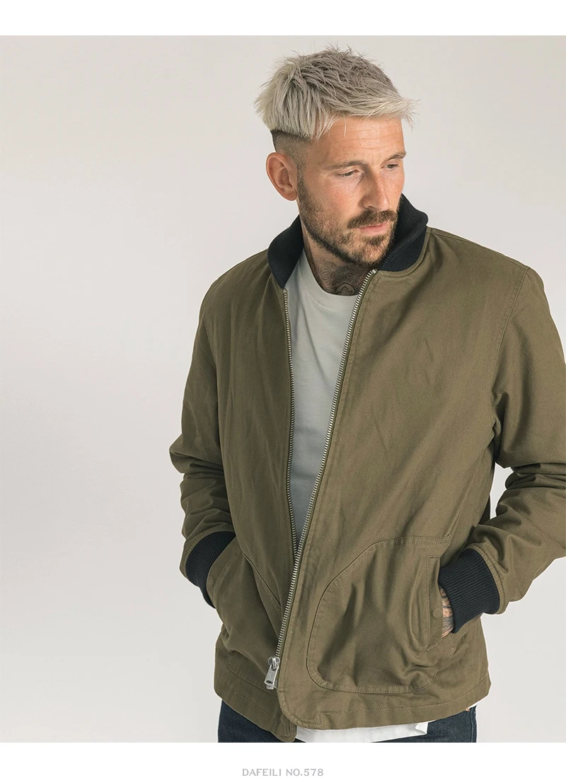 2019aw N1 MA-1 флисовая подкладка хлопок саржа летная Куртка бомбер для мужчин зимняя винтажная армейская зеленая панк Рабочая мотоциклетная трендовая