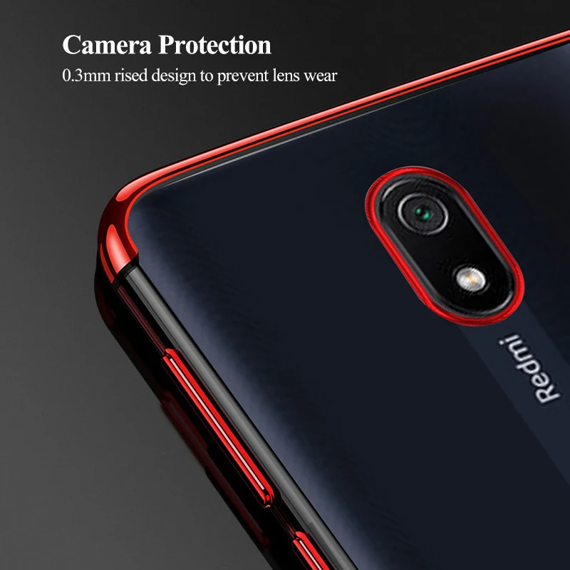Чехол для Xiaomi Redmi 8 мягкий силиконовый чехол прозрачное покрытие 8A A ударопрочный