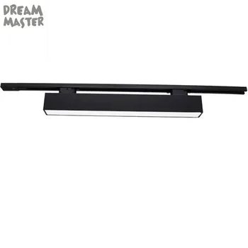 

Line 0.6m 20W 1.2m 40W LED track light, shop rail lighting, DIY bar light industrial black white long strip light fixture 120deg