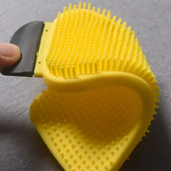 

Kitchen Cleaning Brush Silicone Dishwashing Brush Pot Pan Sponge Scrubber Fruit Vegetable Dish Washing Cleaning Brushes