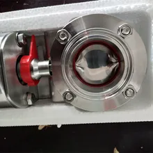 Пневматический приводной Дроссельный Клапан-"(119 мм OD) Tri Clamp санитарный Дроссельный клапан SS304 Staininless