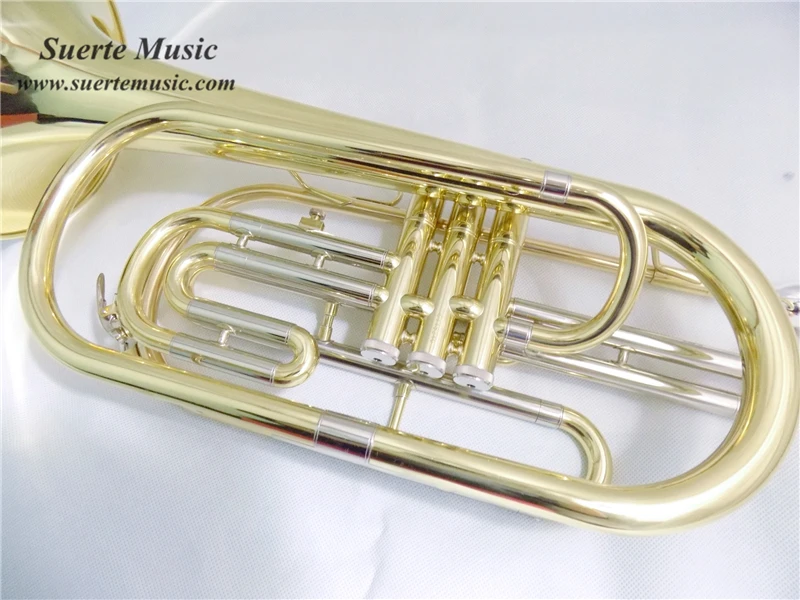Bb походный тромбон с жестким футляром мундштук Лаковая Серебристая никелированная с покрытием тромбон Музыкальные инструменты