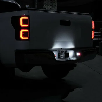 

1 pair License Plate Light Car Auto Lamp Exterior 6000K White Bumper New