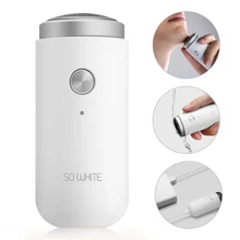 Новинка, мини электробритва, профессиональный триммер для бороды, шеи, ног, портативная перезаряжаемая бритва, для мужчин и женщин, для дома, путешествий