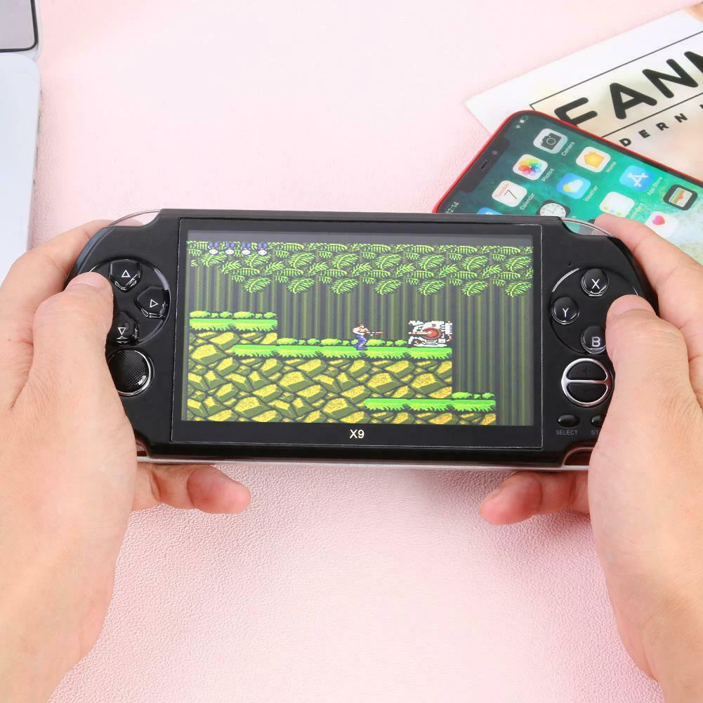 Music Player Rechargeable Video 5.1 Inch LCD Display Kids Game Console Movies Camera Handheld Gift