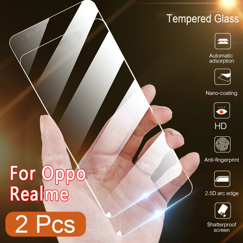 2 шт закаленное стекло для экрана Realme 2 3 2pro 3pro Защитное стекло для Oppo Realme X Lite 2 3 Pro C1 C2 3i пленка