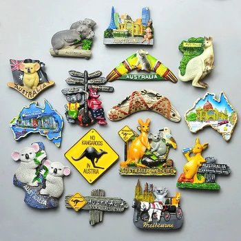 

fridge magnet Australia Australia kangaroo koala crocodile souvenir kitchen decoration magntic sticker paste resion stereo gift