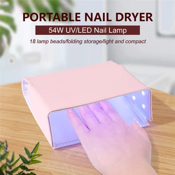 

LKE Folded Nail Dryer Lamp For LED Gel Portable Nail Lamp Arched Shaped Lamps for Nail Art Perfect Thumb Drying Solution