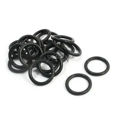 

20 Pcs 20.3mm OD 2.65mm Thickness Rubber Oil Seal Filter Rings Washers