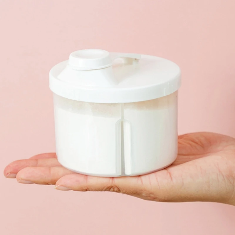 Description Picture 6 of item1 Pc 4-Grids Portable Baby Food Storage Box Infant Essential Cereal Holder Milk Powder Organizer Kids Snacks Container
