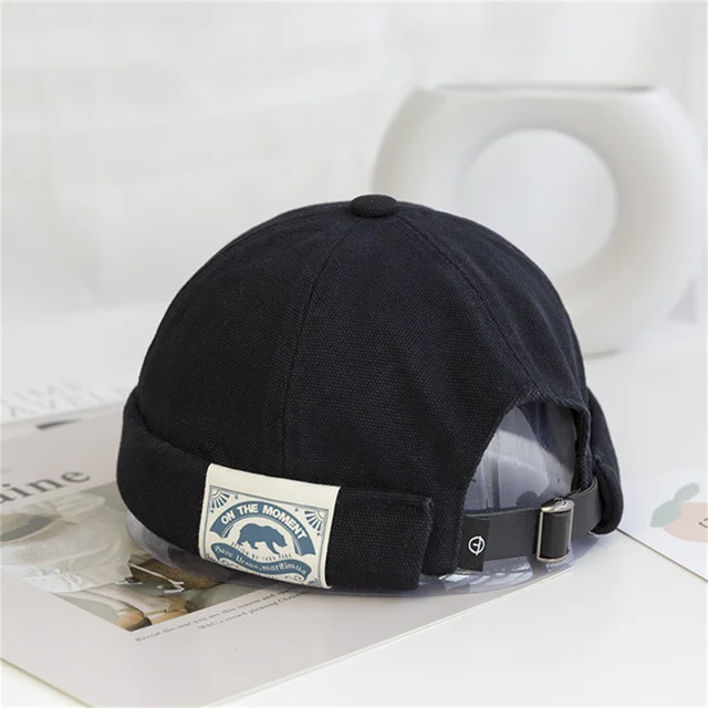 Clape Rolled Cuff Docker Hat - Brimless Skull Cap Beanie For Men & Women, Khaki, One Size