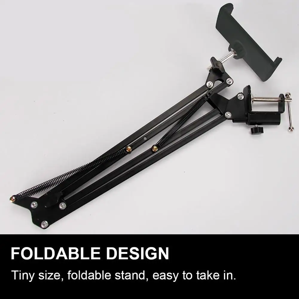  Foldable Adjustable Flexible 360 Rotating Long Arms Mobile Phone Holder Desktop Bed Lazy Bracket Ph