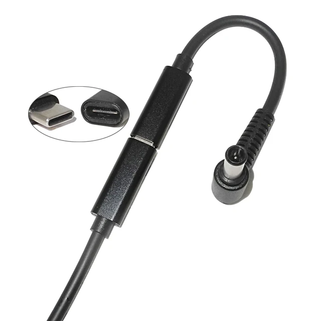 DC 전원 잭 커넥터 노트북 충전기 케이블 코드 USB C타입 소니 비아오 LG 어댑터 호환 Geris Power
