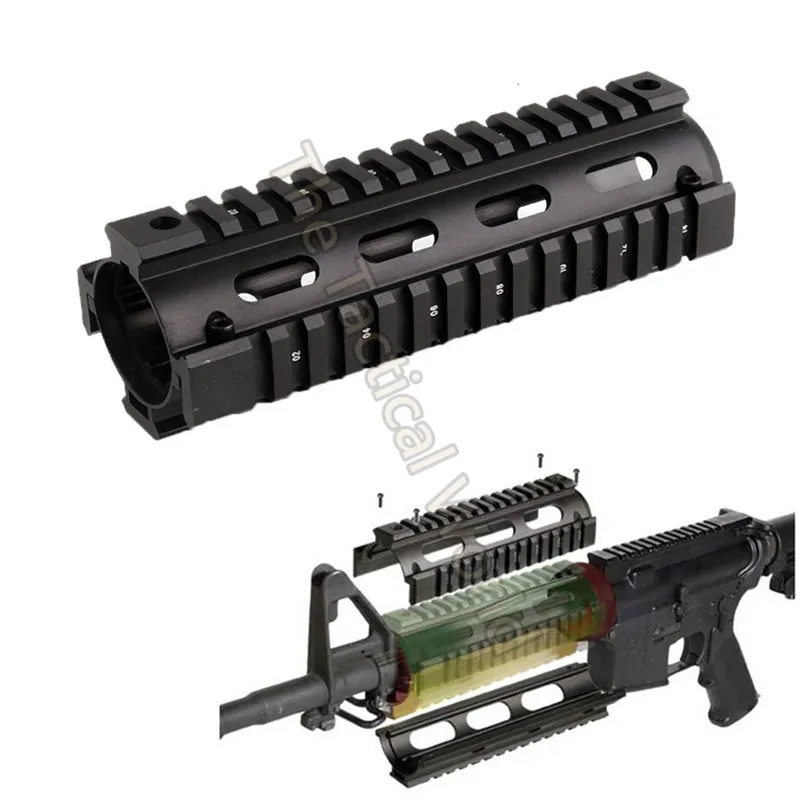 6,7 дюймов страйкбол AR-15 M4 RIS drop-in Quad Rail Mount AR15 Carbine Handguard Float Picatinny Handguard охотничий Пистолет Аксессуары