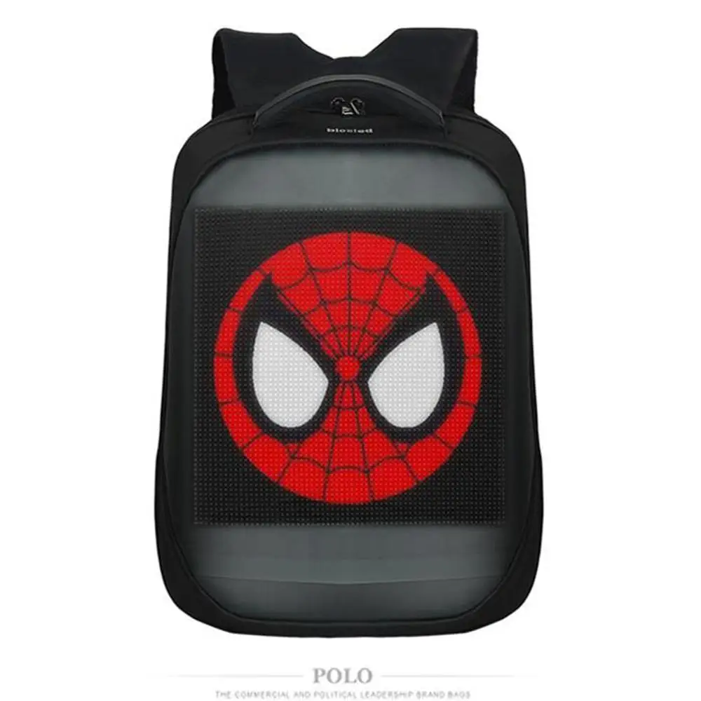 2019 Newest Wifi Smart LED Backpack with led Display Screen Backpack Waterproof for Walking Outdoor Advertising LED Backpack