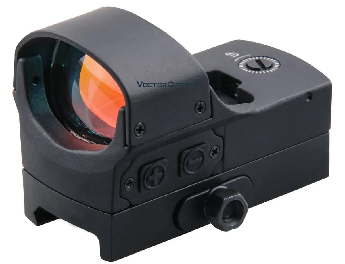 M4 Matte Black AR15 Vector Optics Wraith 1x22x33mm 3 MOA Mini Red Dot Scope Sight with Automatic Motion Sensor and Invisible Night Vision Dot for .223 Ruger AR556 GA12 5.56 AK47