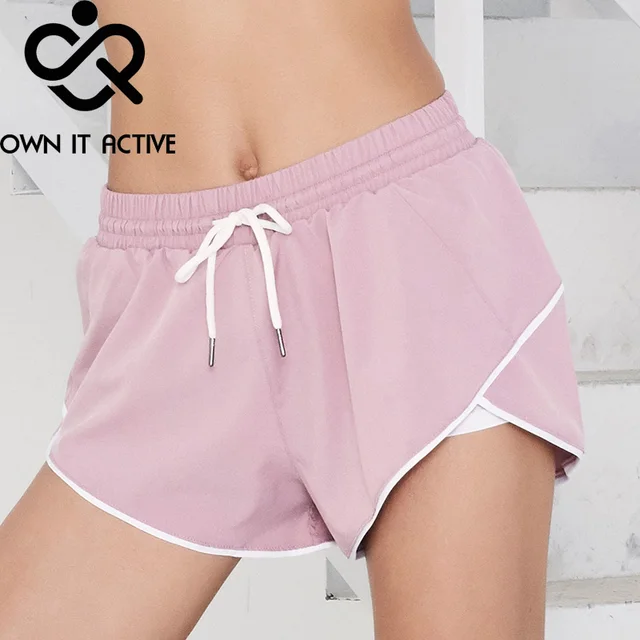 Summer Casual Shorts Letter Sports Shorts Femme Anti-going Gym Fitness Elastic Quick Dry Running Pants Fitness Loose Pants Women 4