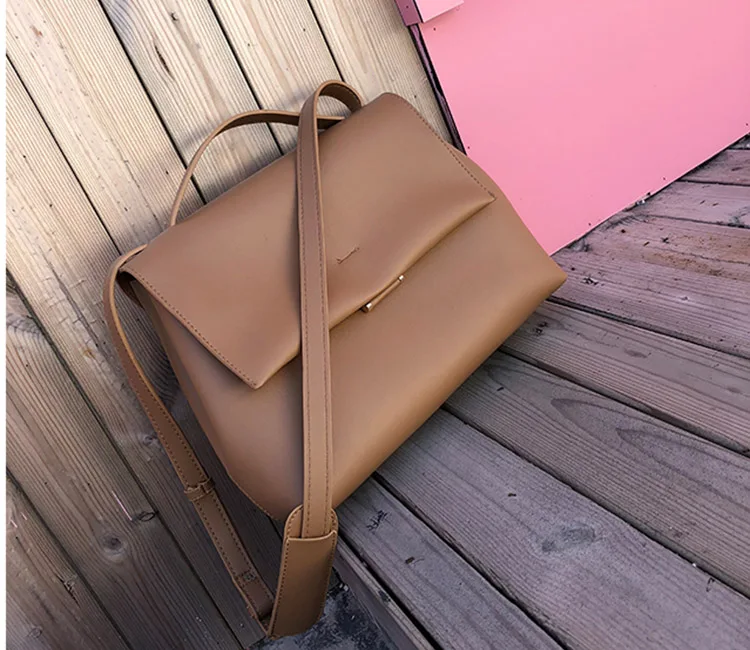 Прямая поставка, Большая вместительная сумка через плечо для женщин, простая дизайнерская большая сумка, женская большая сумка на плечо, чёрная сумка-мессенджер, Женская - Цвет: Brown