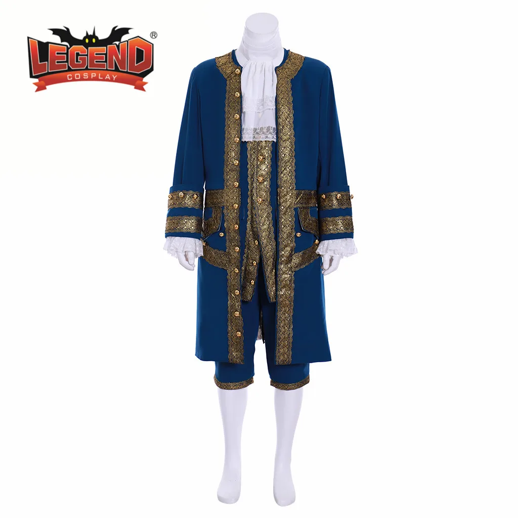 

18th century court suit men's rococo blue court suit colonial Victorian Elegant men's blue outfit dress custom made