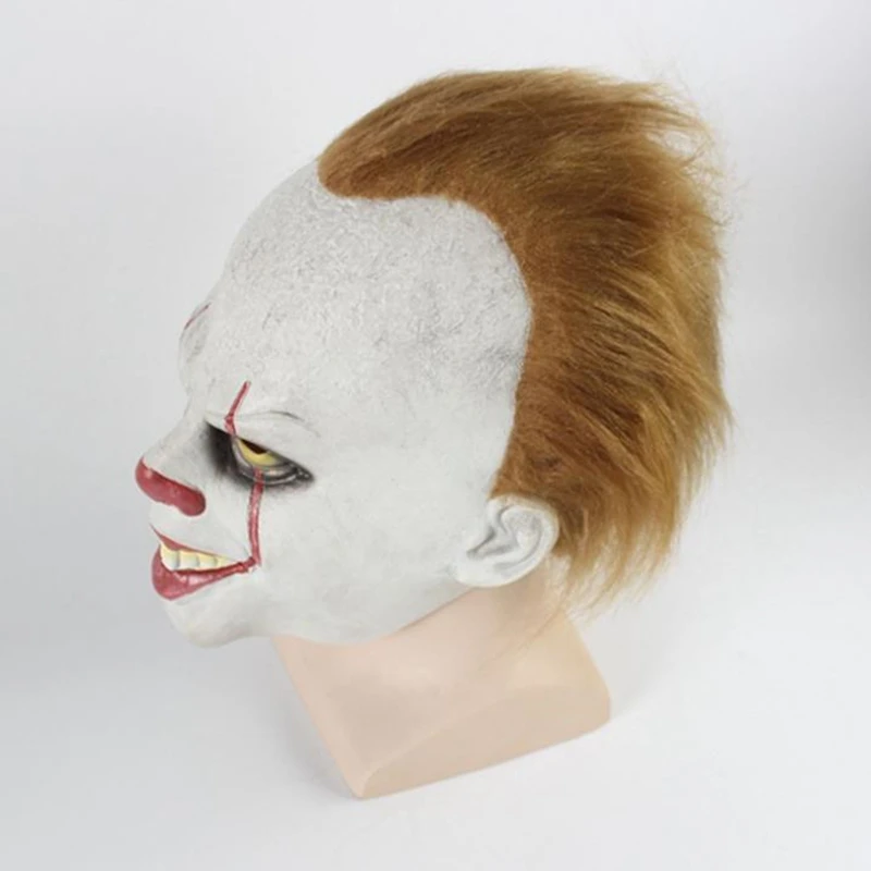 Светодиодный маска клоуна Pennywise Stephen King's It Chapter Two Masque Movie шлем для косплея маски