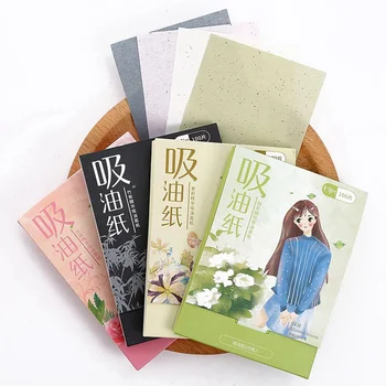 

100pcs Green Tea Oil Absorbing Sheet Matcha Oily Face Blotting Matting Tissue Portable Facial Absorbent Paper Oil Control Wipes