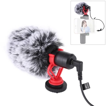 

PULUZ Phone Microphone DSLR Camera Portable Mini Microphone for Photography Phone Video Camera Interviewing Condenser Recording