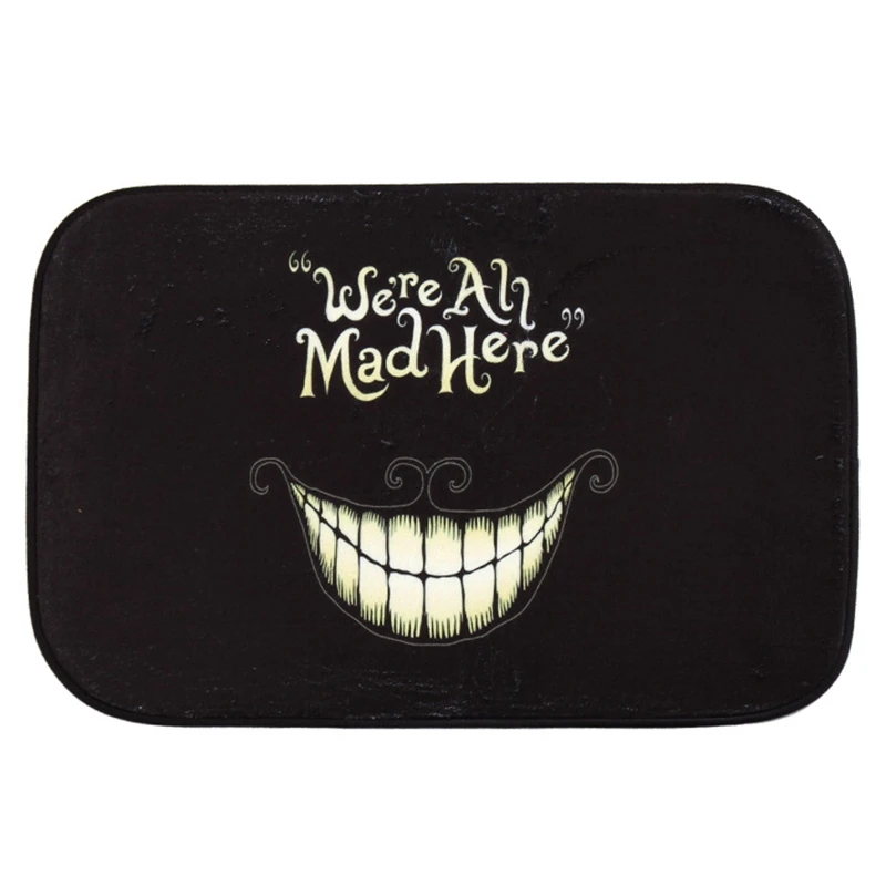 40X60 см We'Re All Mad Here коврик с рисунком напольный коврик Домашний креативный коврик супер мягкий Впитывающий Коврик для ванной двери