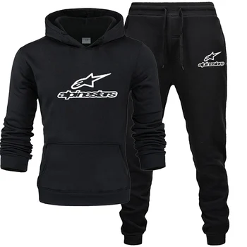 

Men sets fashion men hoodies suits brand tracksuit men / women sweatshirts + sweatpants suits autumn winter fleece hooded pullov