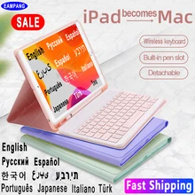 

For iPad 10.2 2019 2020 Keyboard Case Mouse for iPad 9.7 5th 6th 7th 8th Generation Air 2 3 4 10.9 Pro 9.7 10.5 11 2020 Keyboard
