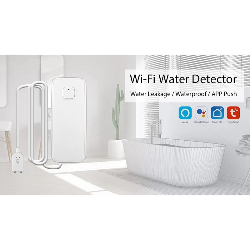Wifi датчик утечки воды детектор уровня утечки воды датчик сигнализации умный дом работает с Alexa Google Home Ifttt