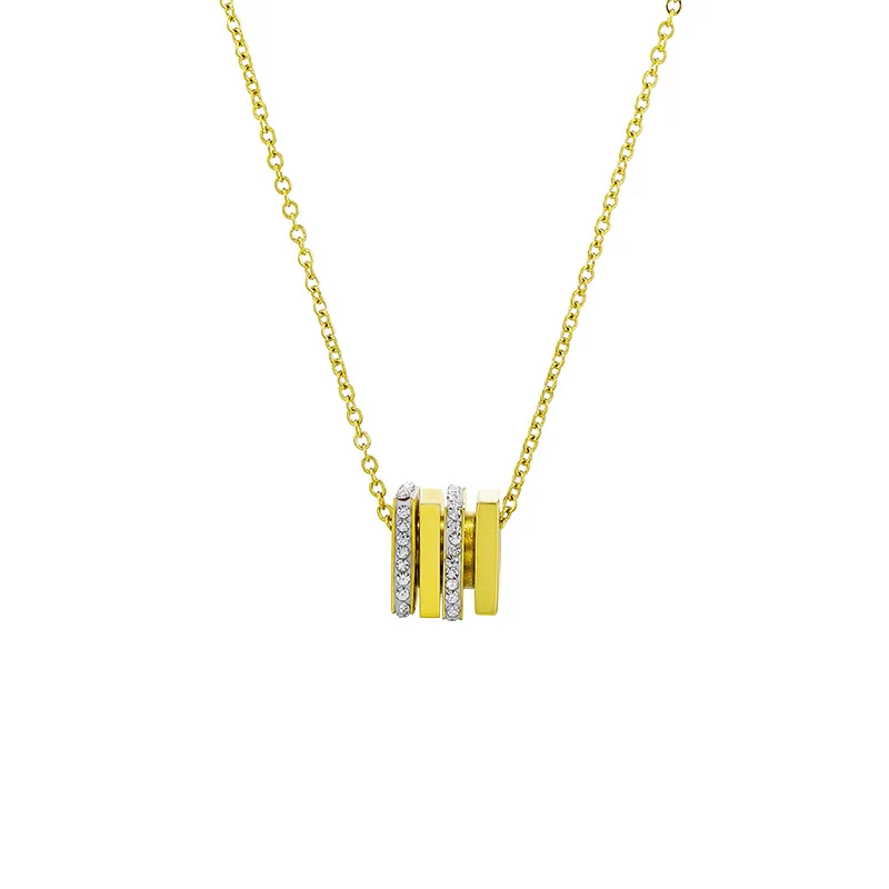 

14K Gold Pendant Necklace for Women Cold Wind and Simplicity Chain with Pendant Fine Jewelry Female for Wedding Engagement