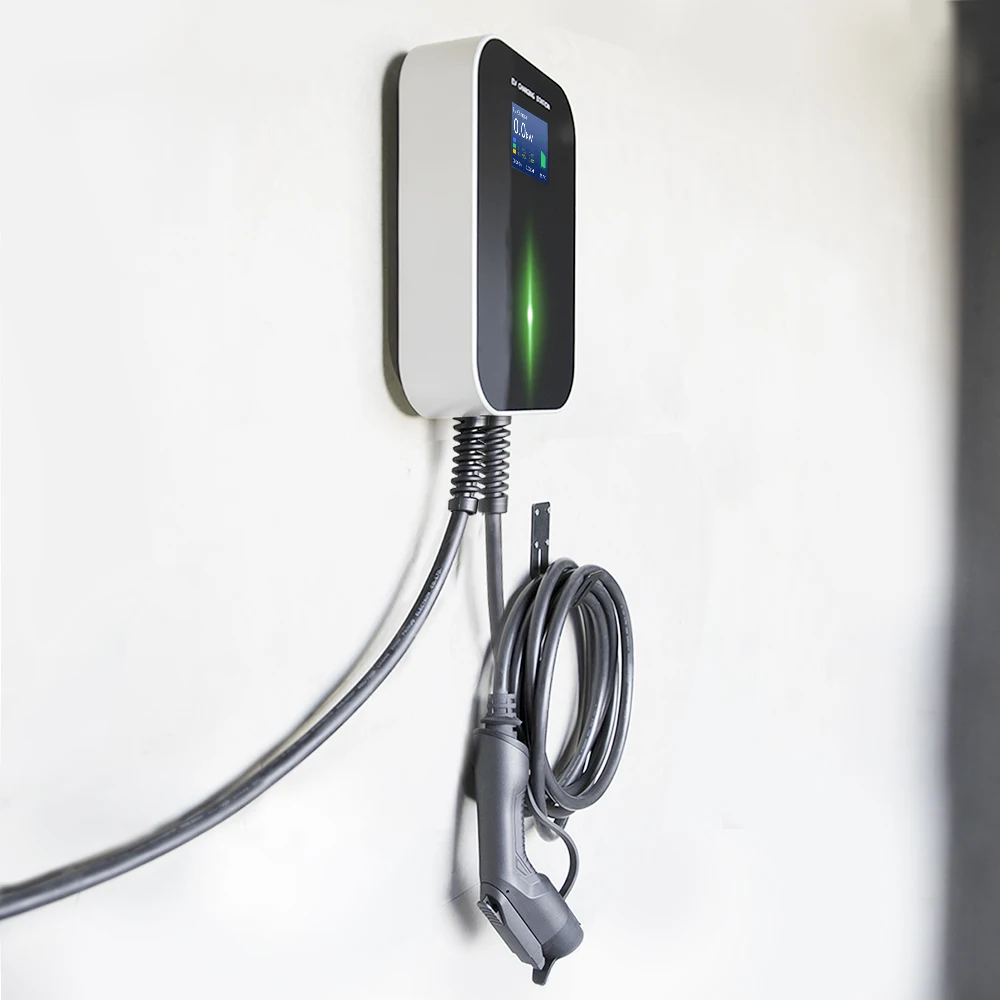 Зарядная Станция для электромобиля EVSE Wallbox с кабелем типа 2 16 А 3 Фазы IEC 62196 Audi Mercedes