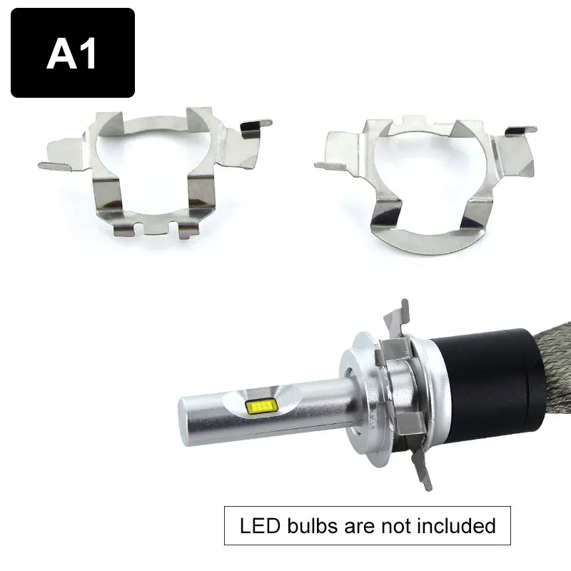 2 шт. H7 светодиодный адаптер H7 гнездо для патрона лампы удерживающий зажим база для KIA BMW AUDI A3 A4 VW Golf NISSAN Mercedes-Ben Hyunda Ford - Цвет: A1