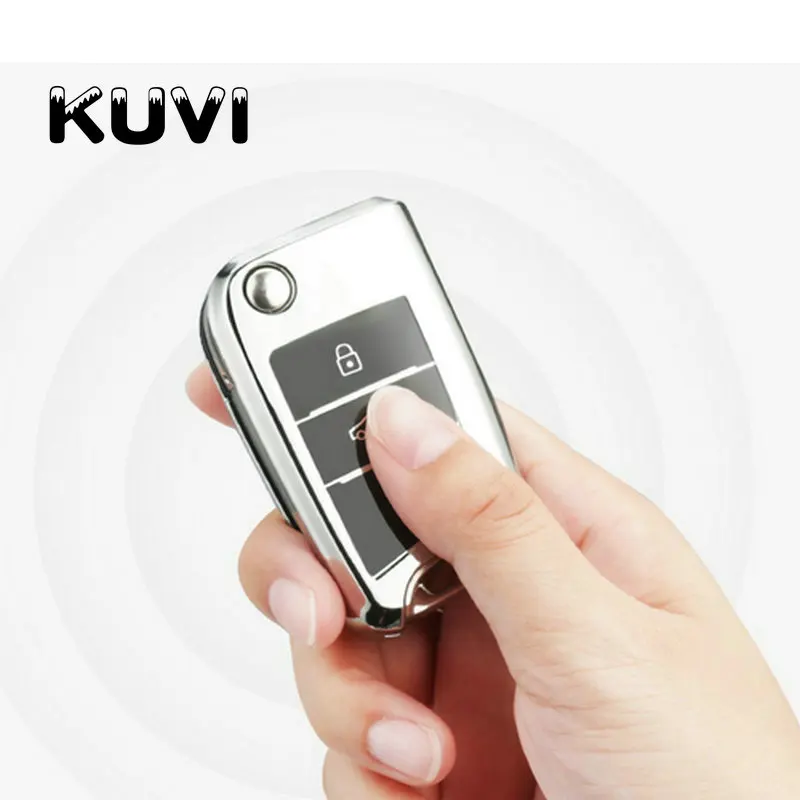 Чехол для ключей брелок для Volkswagen VW Golf 7 GTI R MK7 Tiguan для Skoda Octavia A7 для Seat Leon Ibiza Key Cover