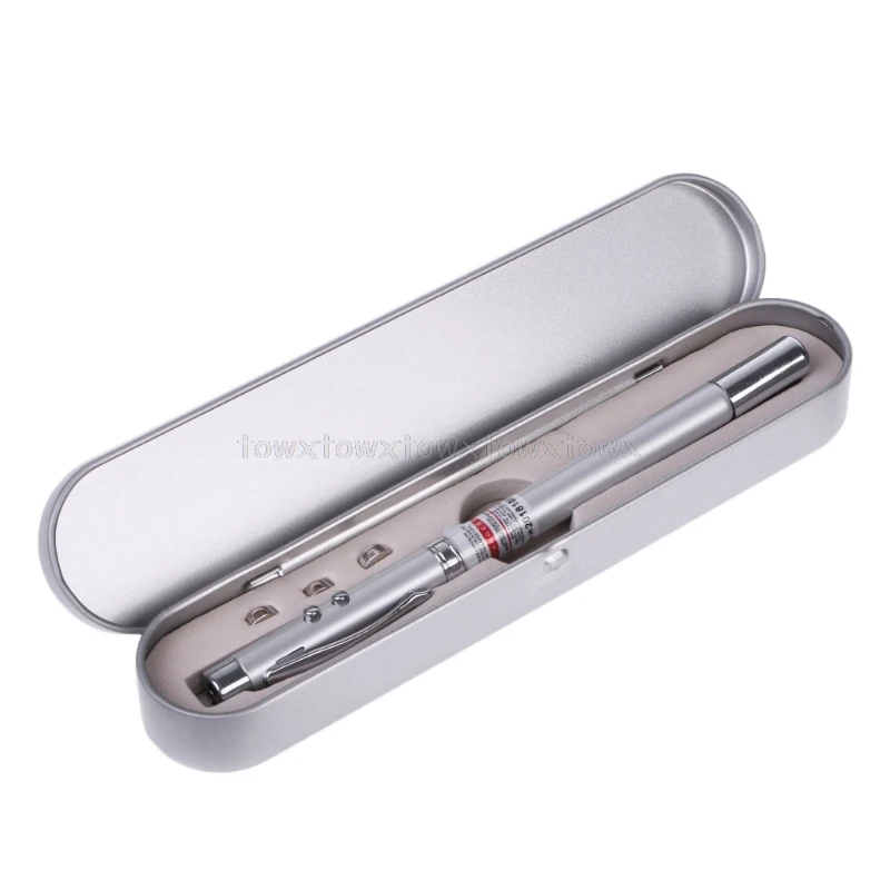  5 in 1 Power Point Telescopic Red Laser Pointer Pen Teaching Tool Ball LED Light Au22 19 Dropship