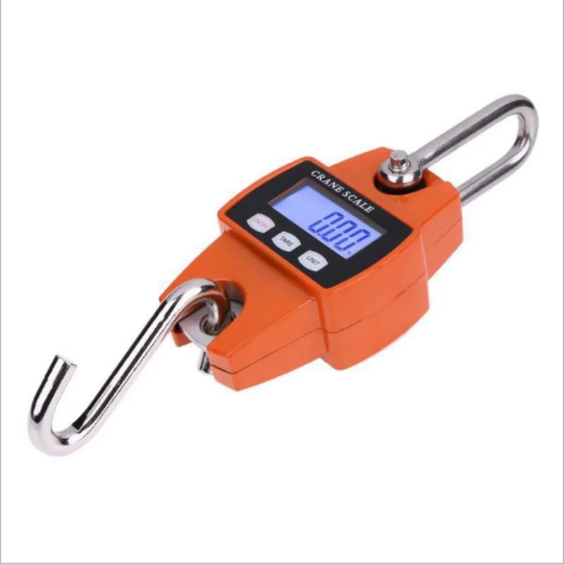 

300KG Mini Scales Portable Electronic Scale Digital LCD Display Hook Household Hanging Weighing Heavy Duty Scales