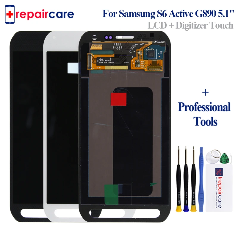 Оригинальный ЖК экран для Samsung Galaxy S6 active LCD G890 G890A дисплей сенсорный дигитайзер в