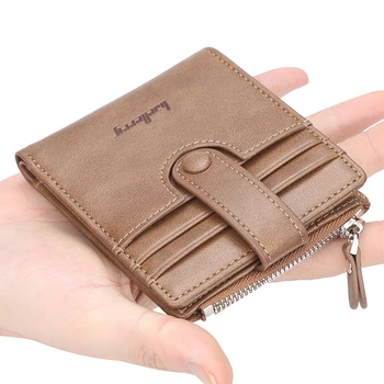 

New Men's Wallet Multi-function Multi-card Position Retro Creative Short Male Wallets Large Capacity Men Card Holder Coin Purse
