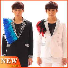 Новинка, костюм для сцены, для певицы, для ночного клуба, DS, королевский костюм, одежда для выступлений, костюм с заклепками, одежда для джазовых танцев, костюм для диджея BL2223