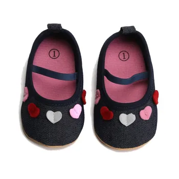 

New Toddler Baby Girls Princess Shoes Non-Slip Indoor Flat Shoes Newborn First Walkers Shoes