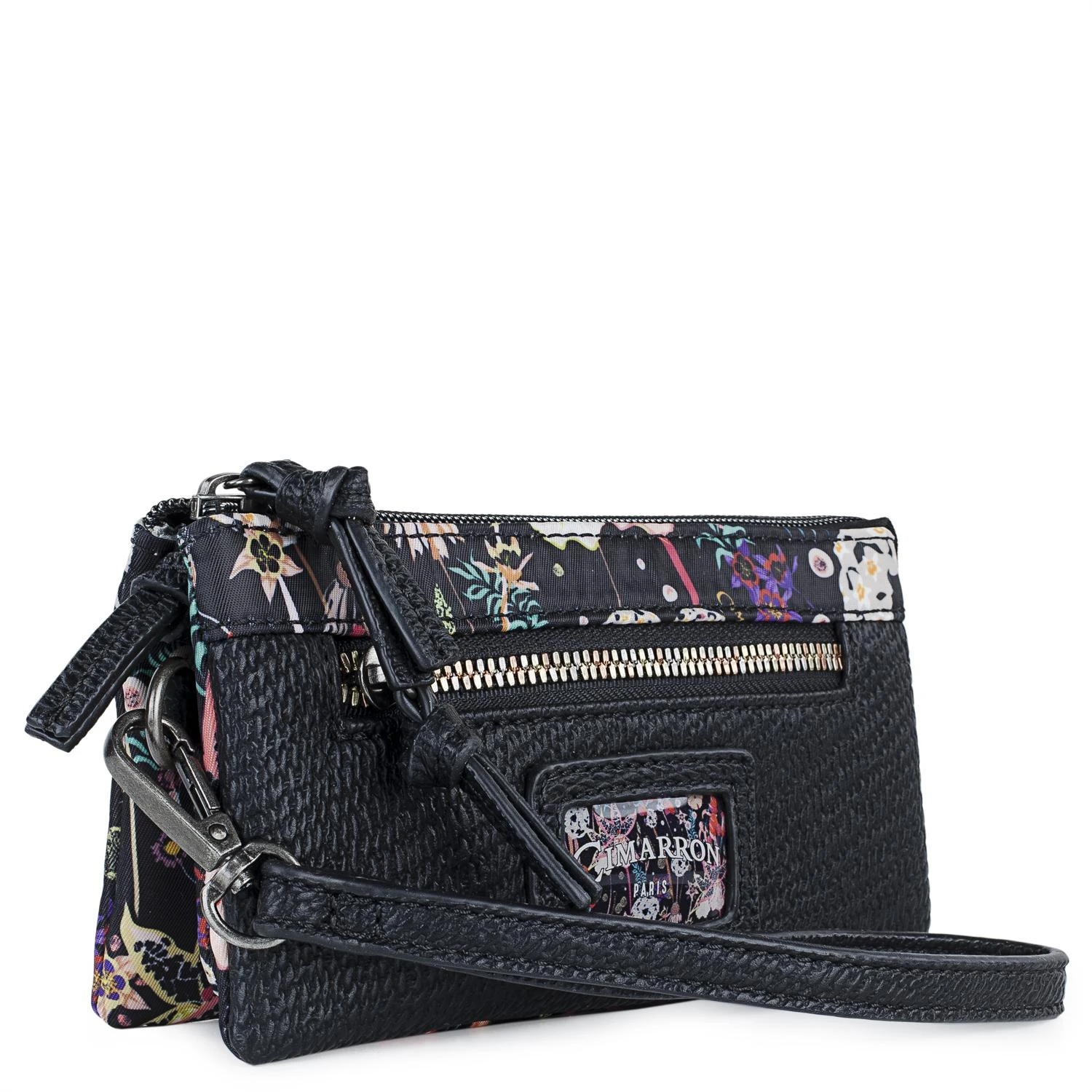 Billetero Tarjetero Monedero Triple Mujer Con Asa De Mano, Cremallera Y 3 Compartimentos Tarjetas Nylon Y Eco Piel 310119| Monederos| AliExpress