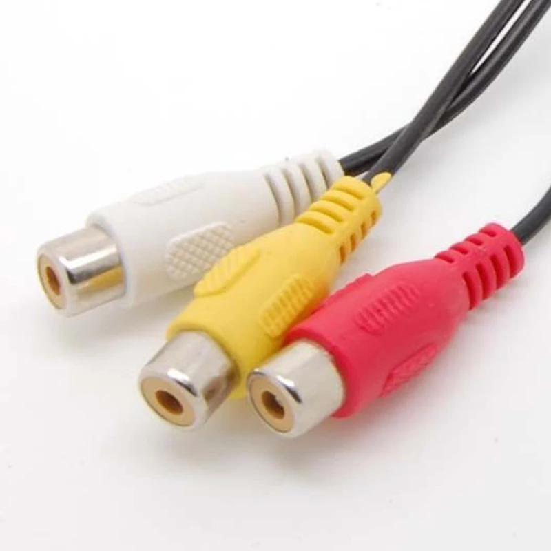 11 8 USB to 3 RCA Adapter Cable Component Male to Male Converter Television Video HDTV 3