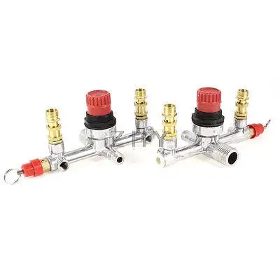 

2PCS 1/4PT 1/2PT Male Thread Pressure Regulator Valve Fitting for Air Compressor